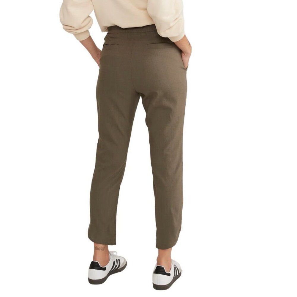 Marine Layer Women's Tencel Allison Pant in Dusty Olive Size Medium - Picture 2 of 11